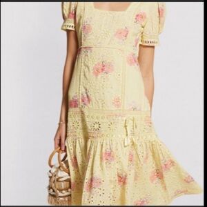 Loveshackfancy Reggie midi dress extra small